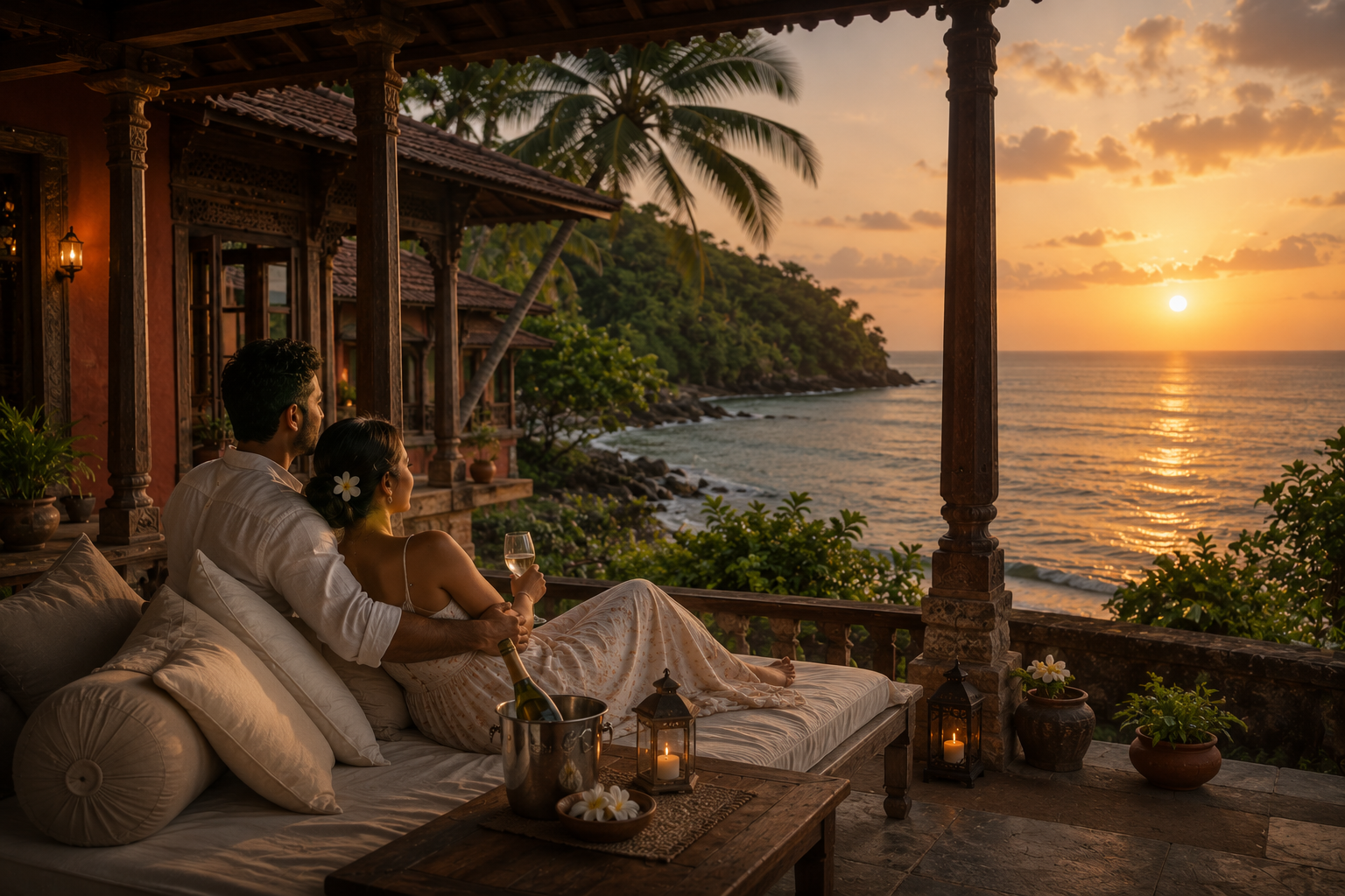 Coastal sunset escape