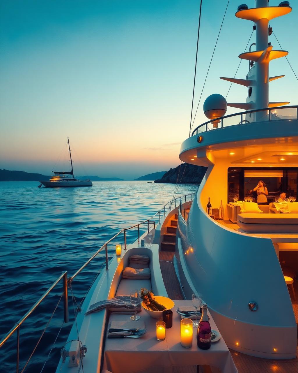 Private charter at sea